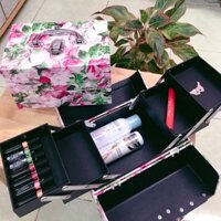 [Bảo hành 12th] Hộp đựng mỹ phẩm có ổ khoá đựng đồ trang điểm cá nhân, dụng cụ nối mi cơ bản