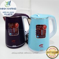 Bảo Hành 12Tháng  Ấm siêu tốc cao cấp 2 lớp Jiplai TL518 Thailand  inox 304 2 lít