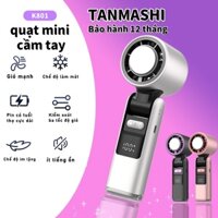Bảo hành 12tháng quạt cầm tay K801 quạt mini 5000mAh quạt sò lạnh mini quạt cầm tay mini sạc điện quạt cầm tay gấp gọn