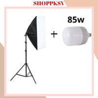 [Bảo hành 2 năm] Bộ đèn studio chụp ảnh, quay phim, Livestream chuyên nghiệp, cao 2m, softbox 50x70cm