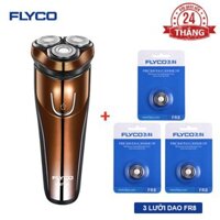 [Bảo Hành 2 Năm] Combo Máy Cạo Râu Flyco FS371VN 3 Lưỡi Kép Kháng Nước & 3 Lưỡi Dao FR8VN - Hàng Chính Hãng