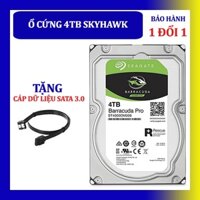 [BẢO HÀNH 24 THÁNG] Ổ cứng HDD Seagate SkyHawk 4TB 3.5 inch, 5900RPM, SATA, 64MB Cache - Bảo hành 1 đổi 1