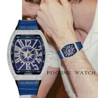 (Bảo hành 3 tháng) Đồng hồ nam Franck muller thể thao đính đá cao cấp tặng hộp
