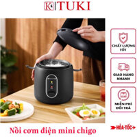 [Bảo hành 3 tháng] Nồi cơm điện đa năng mini chống dính Chigo công suất 200W, dung tích 1.2L - tiện dụng, siêu bền