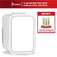 [BẢO HÀNH 3 THÁNG] Tủ lạnh mini cao cấp trang bị gương có đèn led 3 cấp độ dung tích 10L - Pico Zone