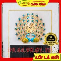 [BẢO HÀNH 36 THÁNG] Đồng Hồ Treo Tường Con Công Trang Trí Phòng Khách TT603X