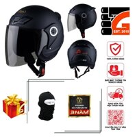 [BẢO HÀNH 36 THÁNG + TẶNG KHĂN NINJA] Mũ bảo hiểm Asia MT168 đen nhám chính hãng