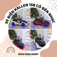 [Bảo hành bình 6 tháng, động cơ 12 tháng] Xe điện giá rẻ KALLEN 158 siêu đẹp có đèn có nhạc cho bé