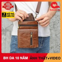 [BẢO HÀNH BONG TRÓC 10 NĂM] TÚI ĐEO CHÉO DA BÒ THẬT MINI NHỎ GỌN TD30 ĐỀN GẤP 10 NẾU KHÔNG PHẢI DA THẬT