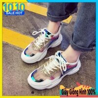 Bảo hành - [HÀNG CAO CẤP] Giày thể thao nữ hở gót Chic Sneakers, giày siêu thoáng khí nhẹ cho (A2729) " '