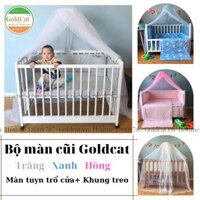 [BẢO HÀNH] Màn Cũi Cho Bé Goldcat - Bộ Màn treo cũi có cửa và Cây treo dài 1M.