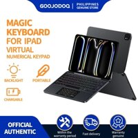 【bảo hành một năm】 GOOJODOQ Hộp đựng bàn phím từ tính không dây  với bàn di chuột lớn Pin bền Tự động ngủ gõ im lặng