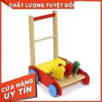 [BẢO HÀNH TRỌN ĐỜI] Xe Gà Tập Đi Bằng Gỗ Cho Bé VinaStar - Hàng Chuẩn