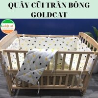[BẢO HÀNH]BỘ QUÂY CŨI CHO BÉ GOLDCAT {CÓ VIDEO} – QUÂY CŨI 4 TẤM CHẤT THÔ LỤA MỀM MỊN, TẠO KHÔNG GIAN AN TOÀN CHO BÉ YÊU