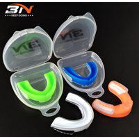 Bảo Hộ Răng, Ngậm Răng thi đấu Boxing cao cấp, Chính Hãng BN, KHÔNG độc hại, KHÔNG mùi 100, KHÔNG gây hạn chế đường thở, - Đen - S