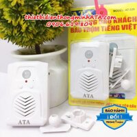 Báo khách báo trộm tiếng việt không dây ATA 339 (ghi âm lời thông báo phát theo ý)(có còi hú báo động(dùng pin hoặc điện)(cảm ứng hồng ngoại phát hiện người)(thông báo ngay trên thiết bị)