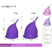 BAO KHÔNG RỚT, NHẸ NHƯ KHÔNG Cốc nguyệt san Greencup đạt chuẩn FDA Hoa Kỳ, có xét nghiệm của Thụy Sĩ