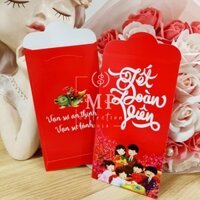 Bao Lì Xì 2023 Tết Độc Lạ Màu Đỏ Đẹp Hoạt Hình Kỷ Mão Cute Dễ Thương - MP-14 - 1 bao