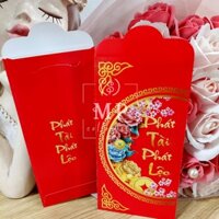 Bao Lì Xì 2023 Tết Độc Lạ Màu Đỏ Đẹp Hoạt Hình Kỷ Mão Cute Dễ Thương - MP-12 - 1 bao