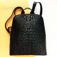 Bao lô da cá sấu hoa cà - 0222