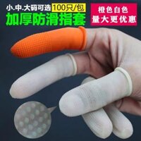 Bao ngón tay cao su dày dùng một lần thanh lọc siêu mỏng không bụi bảo hiểm lao động cao su chịu mài mòn bảo vệ vẻ đẹp bao ngón tay