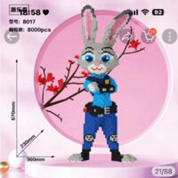 [BẢO NHI STORE 97] [SIZE: 67CM] Mô hình đồ chơi lắp ráp/xếp hình Thỏ cảnh sát ốm siêu đẹp siêu hót 🖤