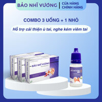 Bảo Nhĩ vương - 3 uống + 1 nhỏ, Hỗ trợ cải thiện ù tai, suy giảm thính lực tức thì