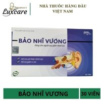 Bảo Nhĩ Vương (Hộp 3 vỉ x 10 viên) - cải thiện ù tai, nghe kém, suy giảm thính lực - Luxcare Pharmacy
