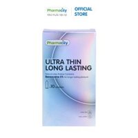 Bao Pharmacity cao su Ultra thin Long Lasting N Hộp10 cái