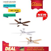 BÃO SALE {Hàng chính hãng} ( Hàng_Chính hãng)Quạt trần đèn cao cấp Asia 5 cánh QT04-N-01 QT04-G-01 QT04-T-01