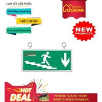 BÃO SALE {Hàng chính hãng} Đèn led Exit chỉ dẫn Asia ECX-01 ECL-01 Đèn chỉ dẫn lên xuống cầu thang 1 mặt, Công suất 3W
