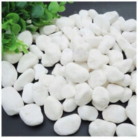 Bao Sỏi Trắng, Bao Đá 15kg Trang Trí Chậu Cây Hồ Cá, Sân Vườn tamkemdecor