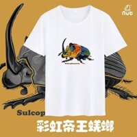 Bảo tàng tự nhiên Trang phục động vật Rainbow King Beetle Áo thun ngắn tay in