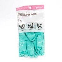 Bao Tay Cao Su Kháng Khuẩn, Natural Rubber Gloves, Size L, 1 Đôi (30 x 20.8 x 8.6cm) - SERIA