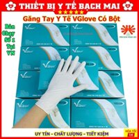 Bao Tay Cao Su Y Tế Vglove Hộp 100 Chiếc - Size XS/S/M