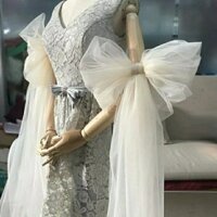 Bao tay cho váy, khăn che tay, kiểu tay dài, găng tay studio cô dâu, satin trắng cho váy cưới, kiểu dài màu đen