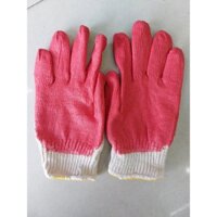 Bao tay len phủ cao su đỏ 60gr