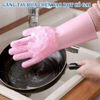 bao tay rửa chén cao su gai