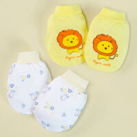 Bao tay sơ sinh bo 2 đôi Animo I0122023 (NB,Vàng)