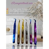 (BAO TEST 20D-30D) Nhíp Nối Mi, Nhíp Volume, Nhíp tách, Nhíp Thẳng, phủ nhám Nano