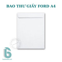 [BAO THƯ] 100 BAO THƯ (A4) TRẮNG GIẤY FORT 80/100/120GSM NẮP NGANG 25x35CM CÓ SẴN - BAOBIONLINE