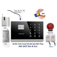 BÁO TRỘM QUA ĐIỆN THOẠI KW-262T SIM & LINE