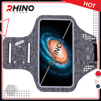 Bao, Túi đựng Điện Thoại tới 6.5 Inch Đeo tay chạy bộ ,Tập thể dục Rhino B101 Kháng nước, chống thấm, có thể cắm tai nghe phù hợp điện thoại Samsung, Iphone, Sony, Xiaomi,... - Hàng chính hãng - Xám đậm