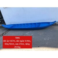 Bao vận chuyển HCM - Ghe Tam Bản Nhựa 4m5 Bền Bỉ chắc chắn dùng đi câu, đi chở hàng