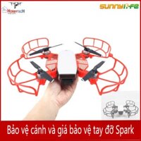 Bảo vệ cánh và bảo vệ tay đỡ Spark - phụ kiện flycam DJI Spark - SUNYYLIFE - Nhựa in 3D