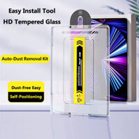 Bảo Vệ Màn Hình Cho iPad Mini 2024 Mini 7 A17 Pro 5 4 3 2 1 Pro 11 Air 11 6th 13 10th 10.9 10.2 9th 8th 7th 9.7 Pro12.9 Bộ Tự Động Căn Chỉnh Bộ Kính Cường Lực