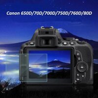 Bảo vệ màn hình LCD kính cường lực cho máy ảnh Canon 650D70D700D750D760D80D