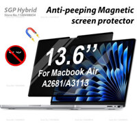 Bảo vệ màn hình riêng tư từ tính cho Macbook Air 13 inch 13,6 2022- 2024 M2 A2681 A3113 Bộ lọc máy tính xách tay từ tính có thể tháo rời Phim chống gián điệp