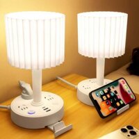 Bảo vệ mắt bàn đèn ổ cắm đa chức năng usb hàng cắm học đặc biệt LED đọc ánh sáng đầu giường phòng ng