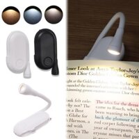 Bảo vệ mắt, có thể điều chỉnh, chạy bằng pin - Đèn đọc sách kẹp Mini LED - Đèn ngủ có thể sạc lại USB - Dành cho phòng ngủ, cắm trại du lịch - Đèn bàn học kẹp
